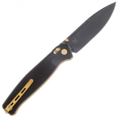 Нож складной Real Steel Huginn BlackGold G10, клинок VG-10, 9,3см